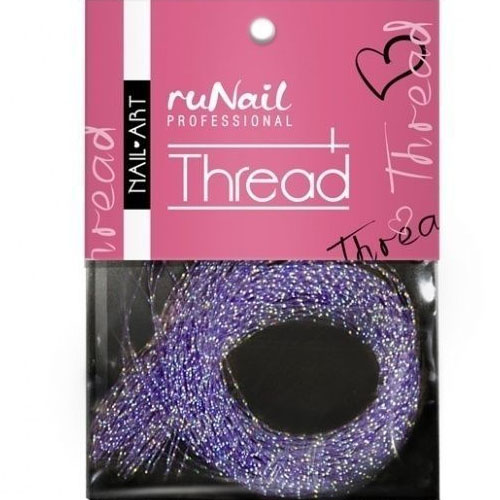 Дизайн для ногтей: нити (фиолетовый). Runail. купить в интернет магазине NailService.ru - Москва  