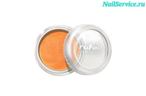 Пыль для дизайна ногтей (оранжевая). Runail. купить в интернет магазине NailService.ru - Москва  