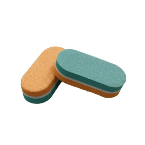 Баф Овал, Оранжево-зеленый, 40шт