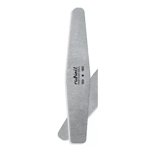 Профессиональная пилка для искусственных ногтей, RuNail, серая, ромб, 100/180