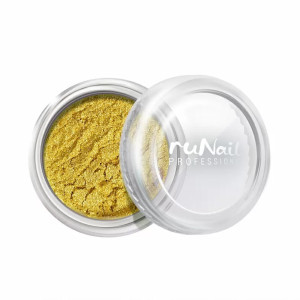 Дизайн для ногтей, RuNail, пыль золотой матовый