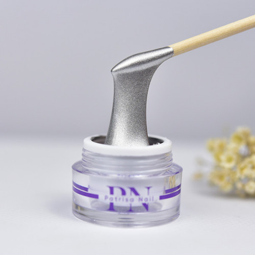 Гель-краска для дизайна ногтей, Patrisa Nail, 6371, Серебро, Паутинка, №S3