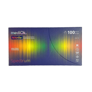 MediOk Перчатки Нитриловые SPECTRUM (МИКС 5 ЦВЕТОВ) M 50 пар/уп. (3,5 гр.)