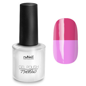 Гель-лак для ногтей, RuNail, THERMO, малиновый/сиреневый №2948, 7мл