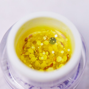 Гель для дизайна ногтей, Patrisa Nail, Bubble Gel Sunny, с крупным глитером, 5гр