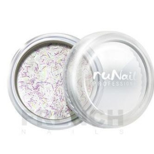 Дизайн для ногтей, RuNail, стружка белая