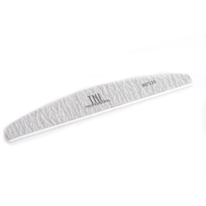 Пилка для ногтей, TNL, Лодочка, серая, 80/120