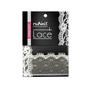 Дизайн для ногтей, RuNail, кружево, №1488