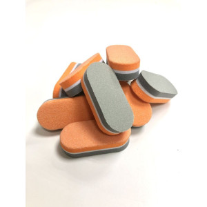 Баф Овал, Оранжево-серый, 40шт 