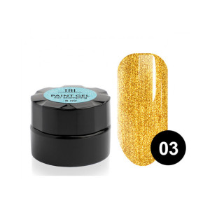 Гель-краска для стемпинга, TNL Professional, золотая  №03, 6мл