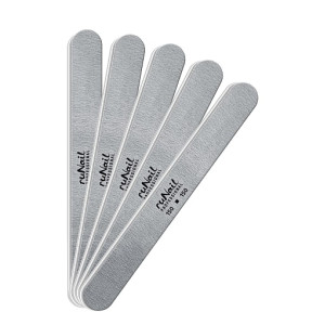 Профессиональная пилка для искусственных ногтей, RuNail, cерая, закруглённая, 150/150