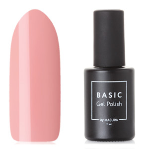 База для ногтей, каучуковая, нюдовая, Masura, BASIC Nude Rubber Base, 8мл