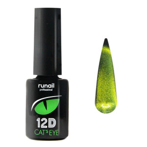 Гель-лак для ногтей, RuNail, Cat`s eye 12D, №4906, 6мл Гель-лак для ногтей, RuNail, Cat`s eye 12D, №4906, 6мл