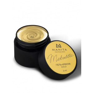 Гель-краска для дизайна ногтей, Manita, с липким слоем, бронза, 5мл