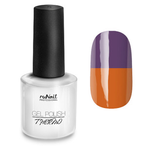 Гель-лак для ногтей, Runail, Thermo, Сизый/Оранжевый 2955, 7мл