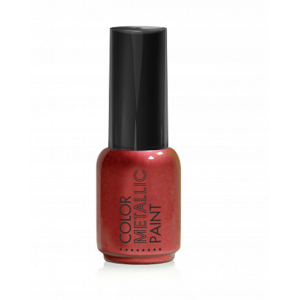 Краска металлизированная для дизайна ногтей, Runail, красный, 5мл