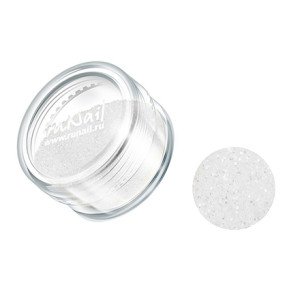 Дизайн для ногтей, RuNail, блёстки, белый