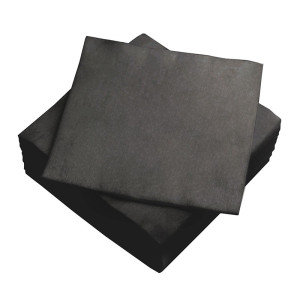 Салфетки Россия, черные в сложении одноразовые, Спанлейс, 20*20см, 100шт