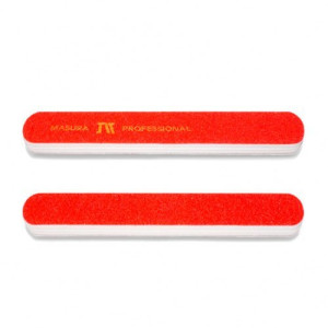 Masura Пилка красная со спонж-вставкой Broad Corners 80/80