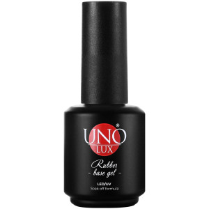 База каучуковая для ногтей, UNO, Lux Rubber Base, 16мл