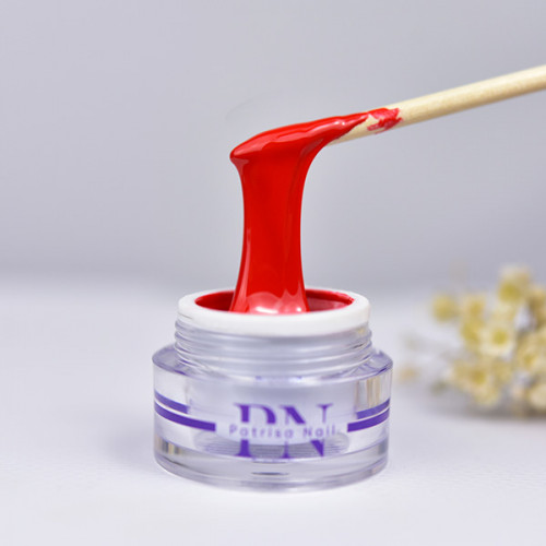 Гель-краска для дизайна ногтей, Patrisa Nail, Паутинка, 6395, красная, № S5