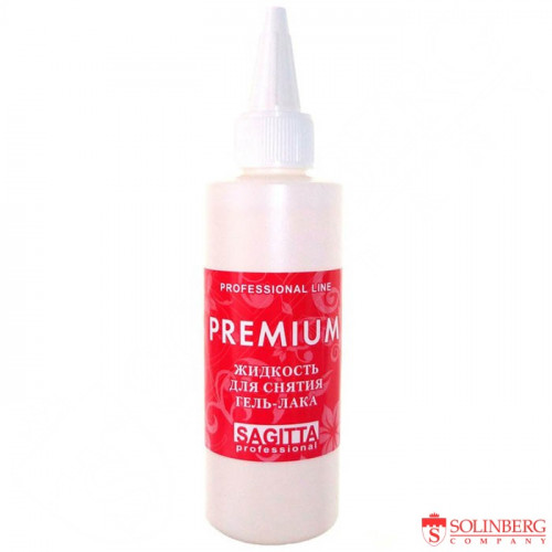 Жидкость для снятия гель-лака, Sagitta, Premium, 100мл