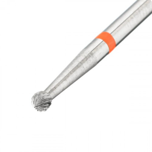 Фреза твердосплавная, шарик, нарезка крестообразная, швейцарская сталь, D023, 2,3мм