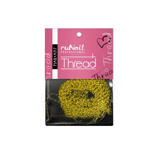 Дизайн для ногтей, RuNail, нити золото