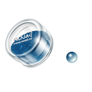 Дизайн для ногтей, RuNail, бульонки синяя сталь