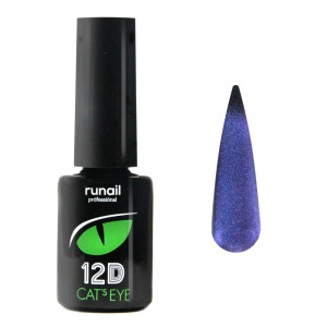 Гель-лак для ногтей, RuNail, Cat`s eye 12D, №4904, 6мл Гель-лак для ногтей, RuNail, Cat`s eye 12D, №4904, 6мл