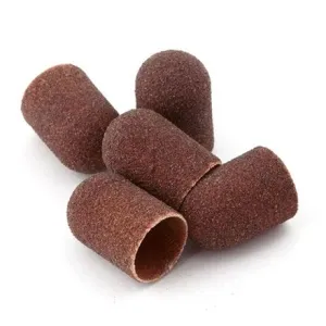 Колпачки абразивные, Nail Service, пластиковая основа, 16*25 мм, 80 грит, 5шт