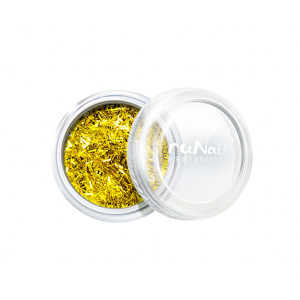 Дизайн для ногтей, RuNail, стружка золотая