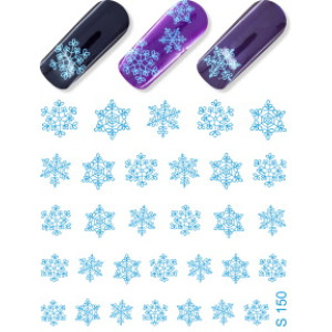 Слайдер-дизайн для ногтей, Milv, зимний, S 150, черный