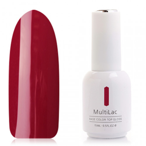 Гель-лаковое покрытие MultiLac (классический, цвет: Спелая вишня, Ripe Cherry), 15 мл. RuNail.