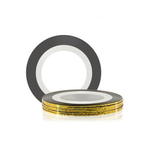 Самоклеющаяся лента для дизайна ногтей, RuNail, золото, 20м