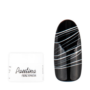 Гель-краска для дизайна ногтей, Паутина,  белая, 5мл