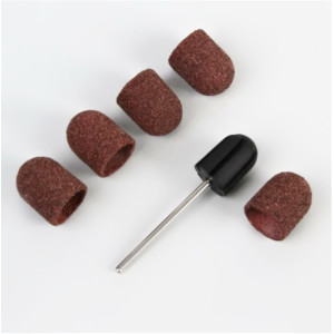 Колпачки абразивные, NailService, пластиковая основа, 13*19мм, 120 грит, 5шт