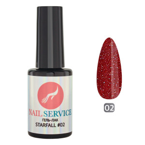 Гель-лак для ногтей, Nail Service, Starfall, светоотражающий, №02, 8мл