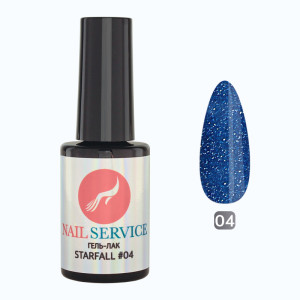 Гель-лак для ногтей, Nail Service, светоотражающий, Starfall, №04, 8мл