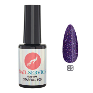 Гель-лак для ногтей, Nail Service, светоотражающий, Starfall, №05, 8мл