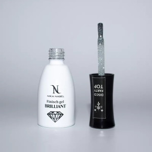 Топ для ногтей, Nika Nagel DiSCO PARTY, со светоотражающими частицами Топ для ногтей, Nika Nagel DiSCO PARTY, со светоотражающими частицами