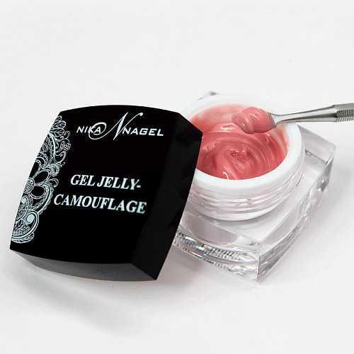 NN Густой гель-желе, дымчато-розовый КАМУФЛЯЖ, 50 мл. Jelly-Camouflage NIKA NAGEL.