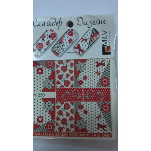 Слайдер-дизайн для ногтей, Milv, N 230