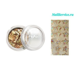 Дизайн для ногтей, RuNail, фольга цветная, №1154