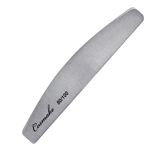 Пилка NF-49, полукруг, серая, 80/100 грит. Cosmake.