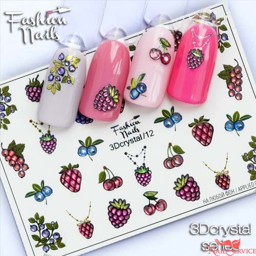 3D Слайдер-дизайн, 3D Cristal 12. Fashion Nails.