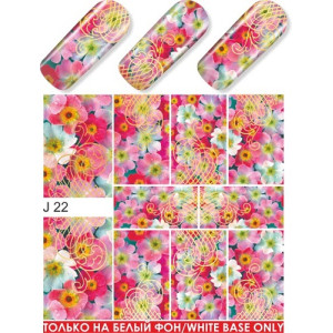 Слайдер-дизайн для ногтей, Milv, J 22