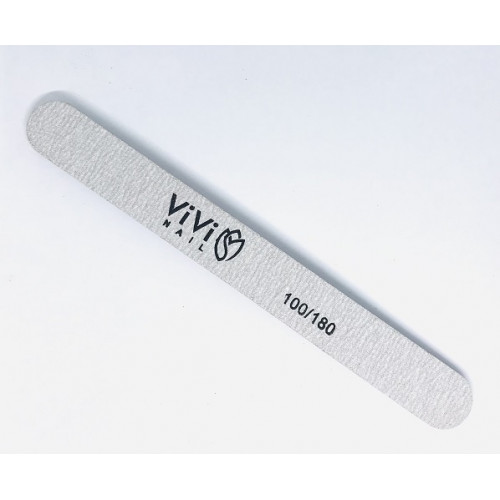 ViVi Пилка закругленная для искусственных ногтей, #100/180, высокое качество 18 см. ViVi. ViVi Пилка закругленная для искусственных ногтей, #100/180, высокое качество 18 см. ViVi.