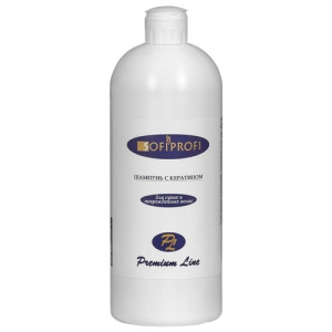 Шампунь для объема сухих и поврежденных волос с кератином, 1000 мл. Sofiprofi.