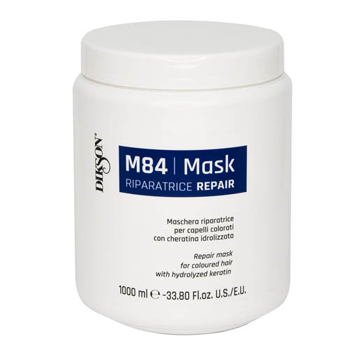 Маска восстанавливающая для окрашенных волос, Dikson MASK R REPAIR M84,  с гидролизированным кератином, 1000мл